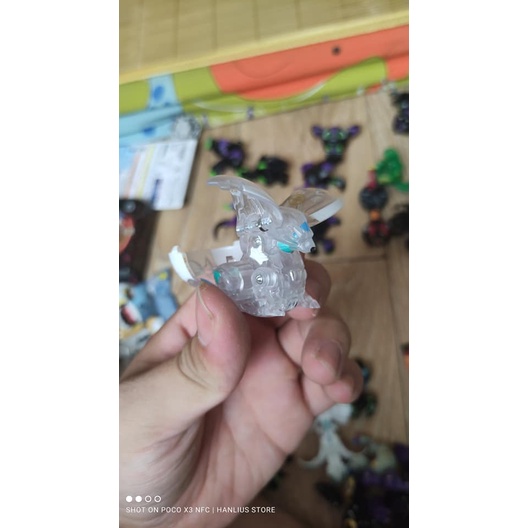 Đồ chơi chiến binh bakugan season 3 geogan rising FENNECA clear haos