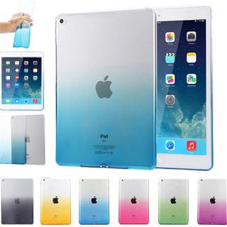 Apple iPad Air 2 5 6 7 8 Gradient Color Case Soft TPU funda For iPad Pro 9.7 2017 2018 Transparent Back Tablet Cover