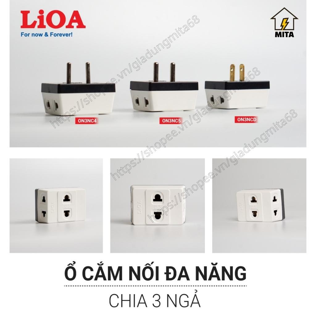 Ổ cắm nối chia 3 Lioa, phích cắm 1 ra 3 Lioa - MITA