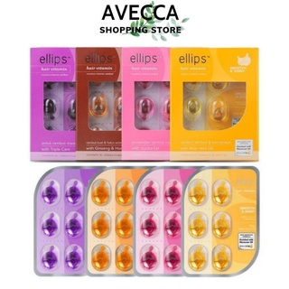 Viên Dưỡng Tóc Ellips Hair Vitamin Vỉ 6 Viên - Hộp 2 Vỉ x 6 Viên