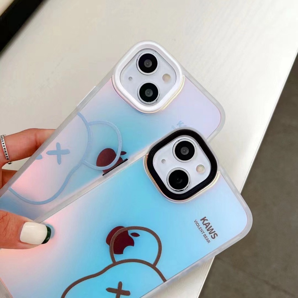 Ốp Điện Thoại In Hình Gấu kaws Sang Trọng Cho iphone 13 Pro Max i13 13pro 11ProMax i11 iX Xs XR Xs Max 7plus 8plus 12Pro 12 Pro Max