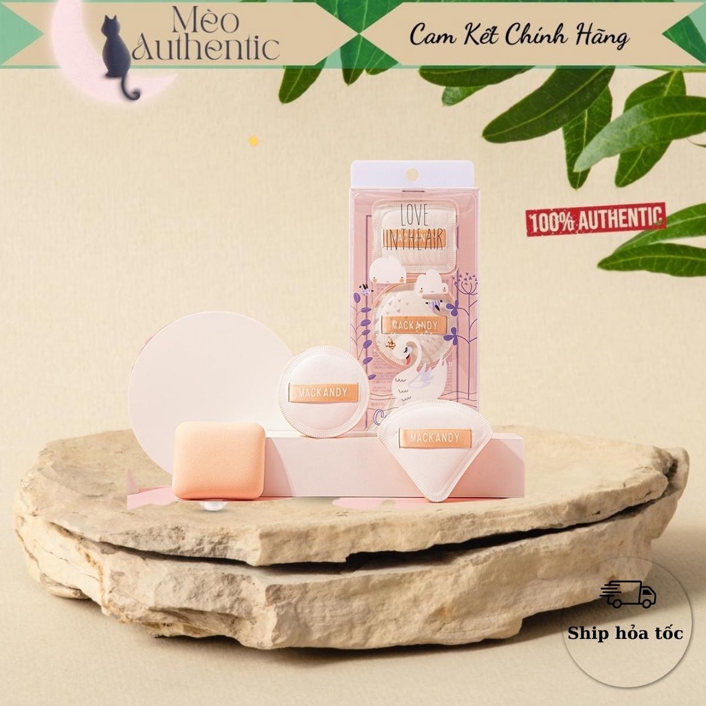 Bộ 3 mút trang điểm tán kem nền cushion siêu mịn siêu hot