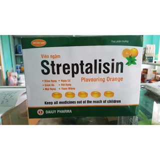 Kẹo ngậm ho streptalisin Hộp 200 viên ngậm Chính Hãng
