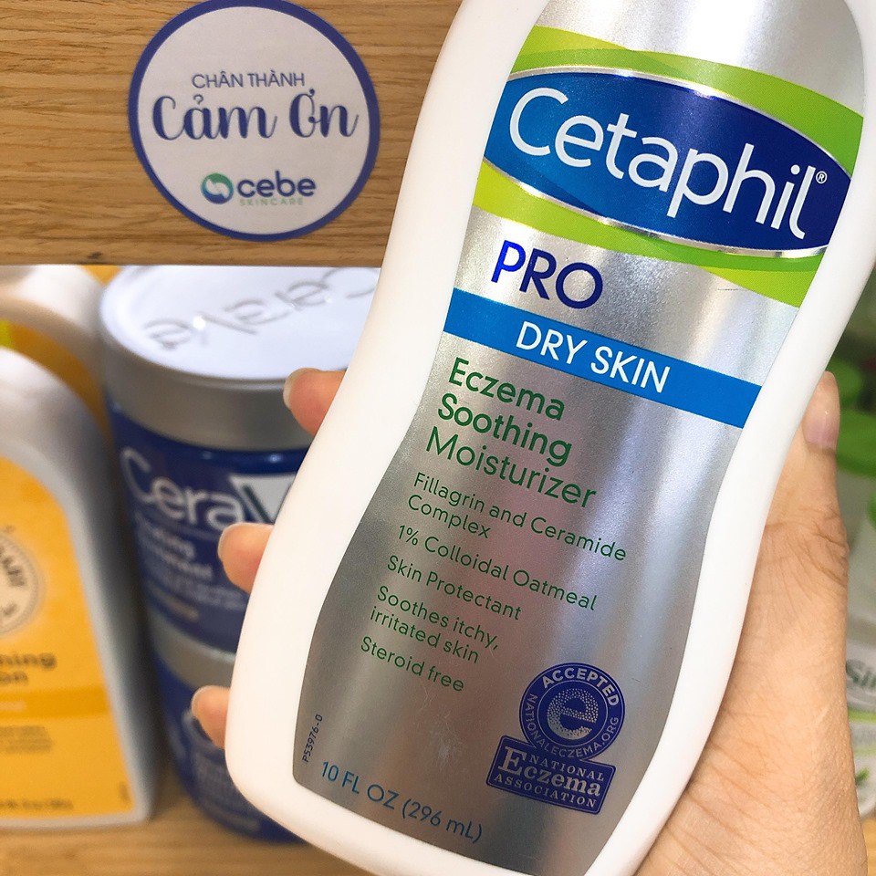 Kem dưỡng chàm Cetaphil Pro Dry Skin Eczema Soothing Moisturizer 296mL