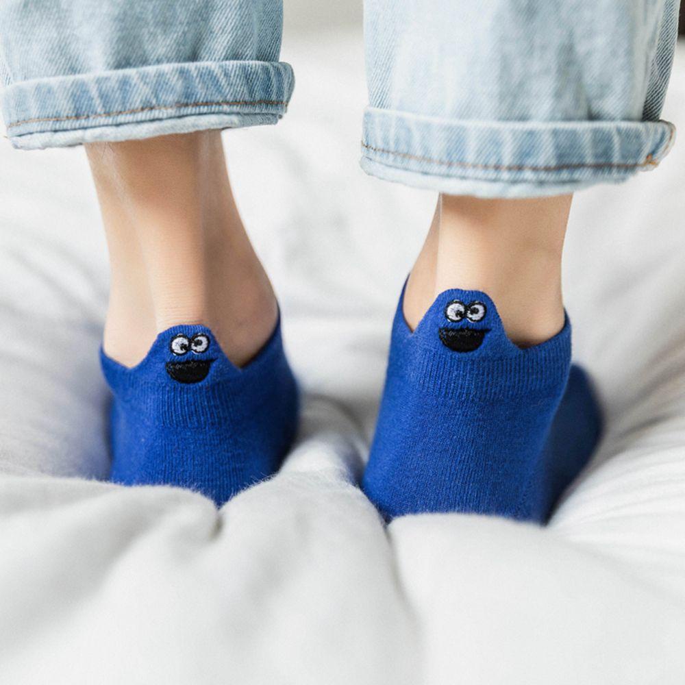 Vớ Cổ Thấp Thoáng Khí In Họa Tiết Hoạt Hình Dễ Thương Thời Trang Mùa