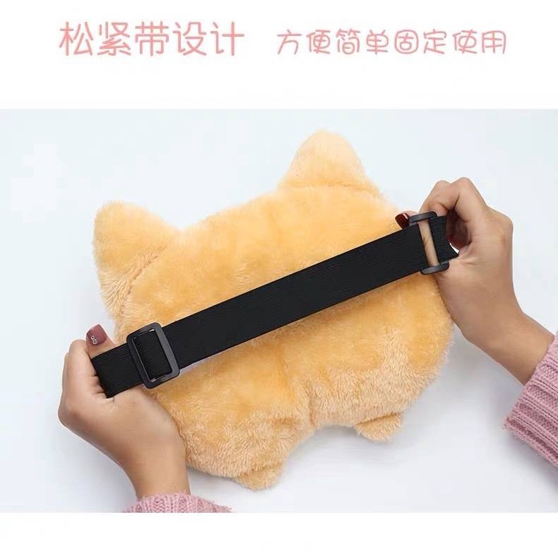 Hộp đựng khăn giấy hình mông cún Corgi dễ thương đa năng cho xe hơi