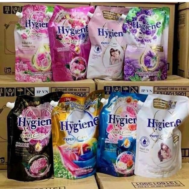 Nước xả vải Hygiene Thailan Đậm đặc túi 1300ml/ 1400ml /1500ML - Chính Hãng Thái Lan