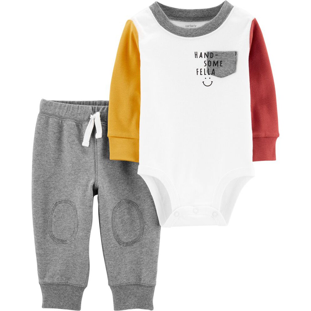 CHỌN MẪU LINK 2- body chip bé trai cổ tròn cổ trụ bộ áo liền quần bodysuit dài tay xuất dư tách set không kèm quần áo