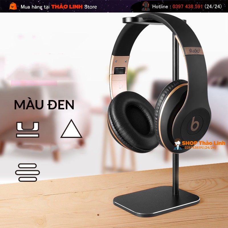 Giá Đỡ Tai Nghe - Kim Loại Nguyên Khối , Thân Đỡ 25Cm - Thiết Kế Mới Nhất