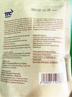 Đường hữu cơ Organic Biên Hoà 400g