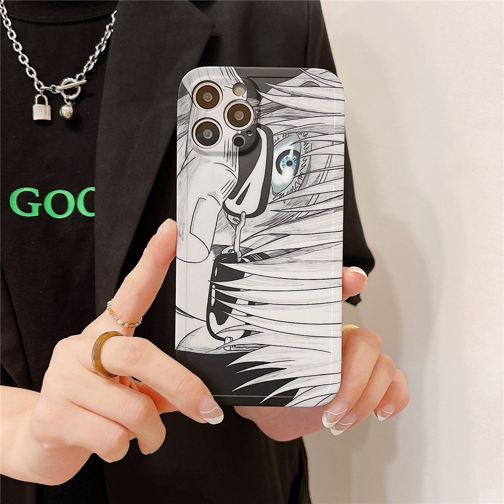 Ốp điện thoại nhựa mềm in hình Jujutsu Kaisen thích hợp cho Iphone14 13 12 11 Pro Max 7 / 8plus Se2020 X / Xs Xr Xsmax