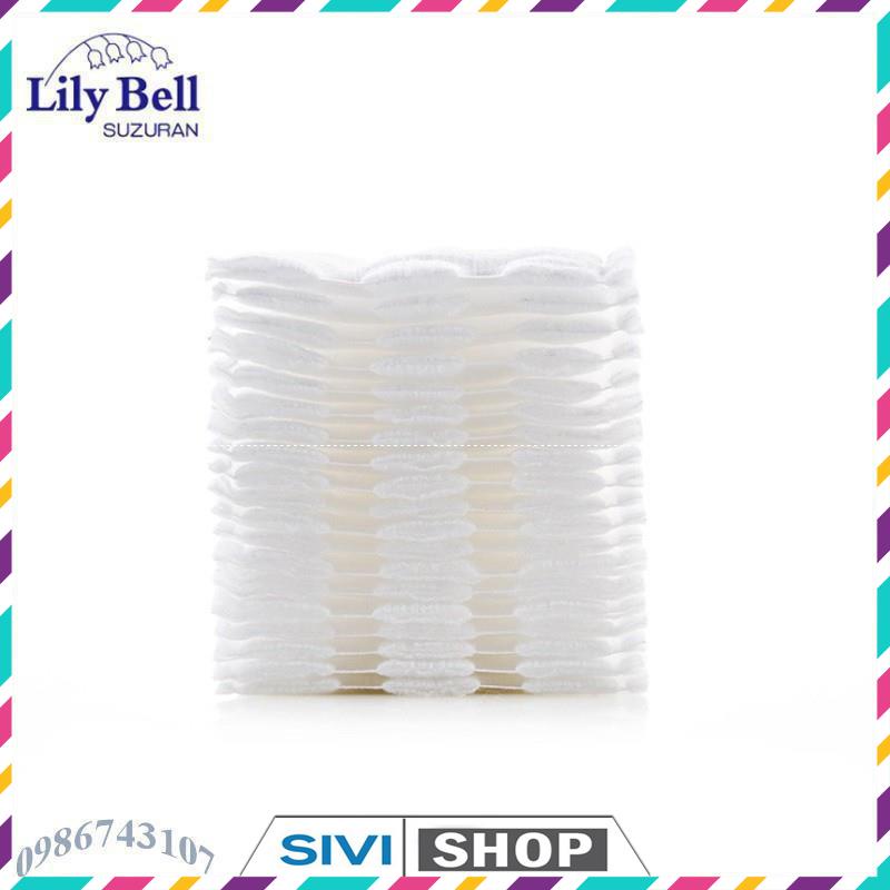 Bông tẩy trang Lily Bell vỏ xanh Extra Thin 240 miếng