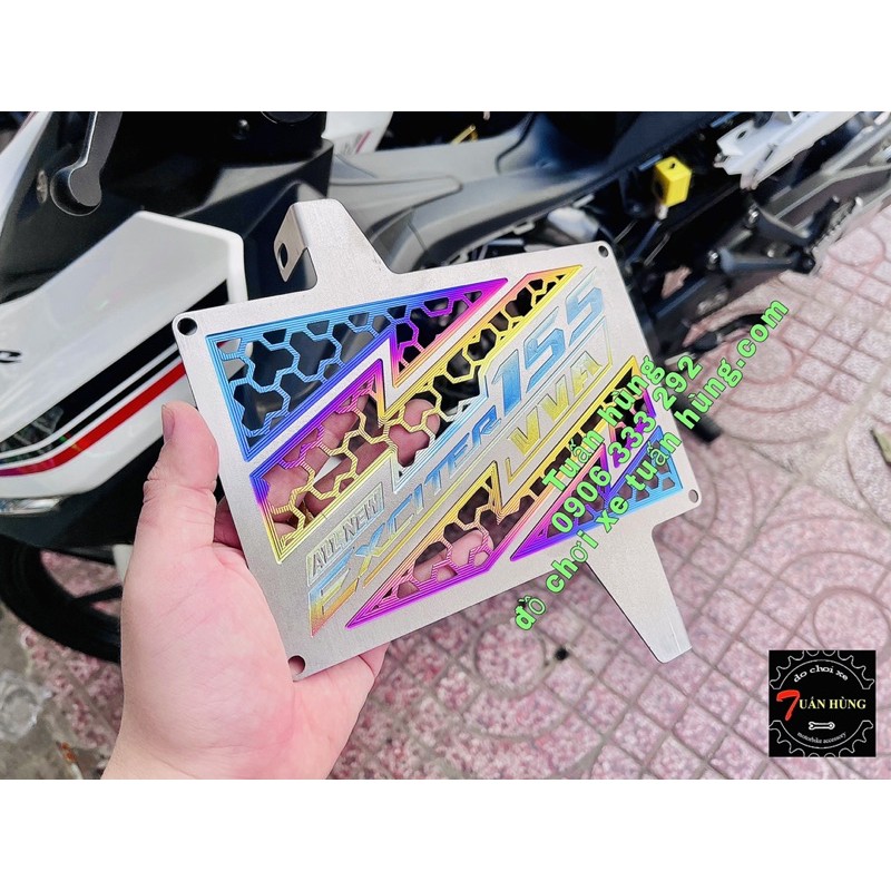 Che két nước exciter 155/ex155  titan đầy đủ ốc vít - bảo vệ két nước ex155 titan - đồ chơi xe ex155