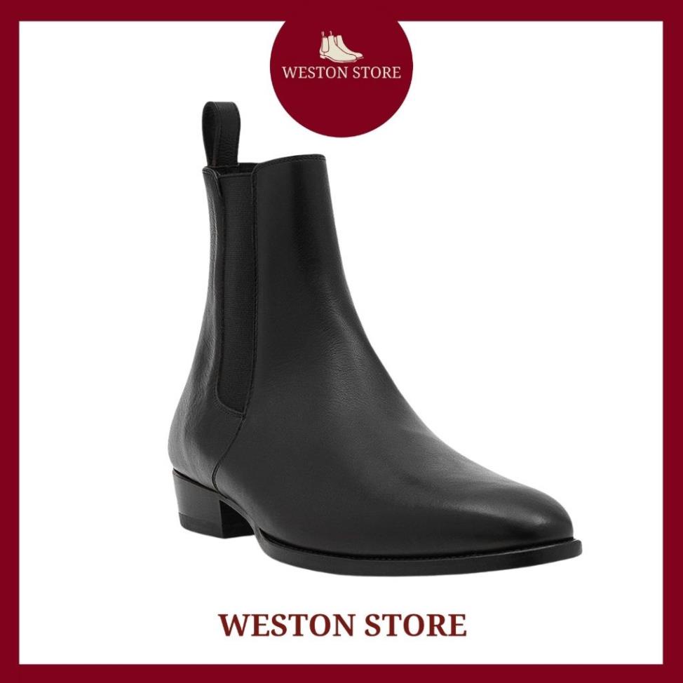 Chelsea boots da bò thật bảo hành 12 tháng, giày bốt nam cổ cao, đế cao weston CH.1239 phiên bản PLUS 2022 !!