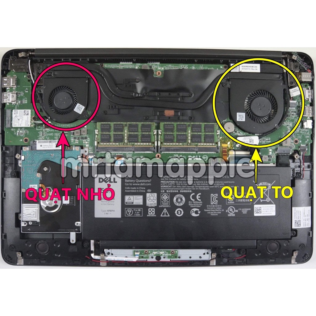 QUẠT LAPTOP DELL 7548 - 15-7000 7547 7548