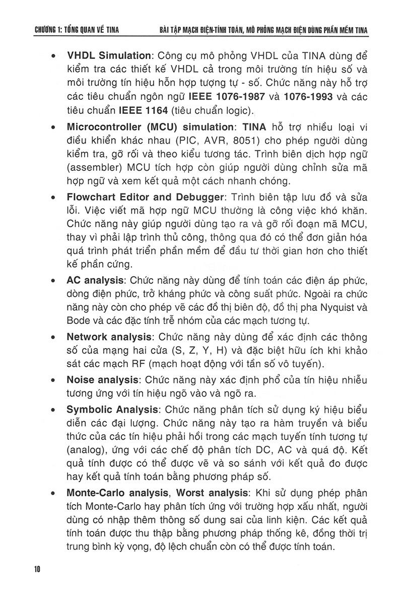 Sách Bài Tập Mạch Điện - Tính Toán, Mô Phỏng Mạch Điện Dùng Phần Mềm Tina