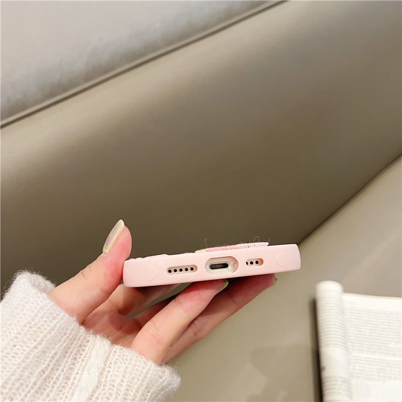 Ốp Điện Thoại Thêu Hình Hoa Tulip Cho iphone 12 13 11 Pro Max X Xs Max Xr Yih8