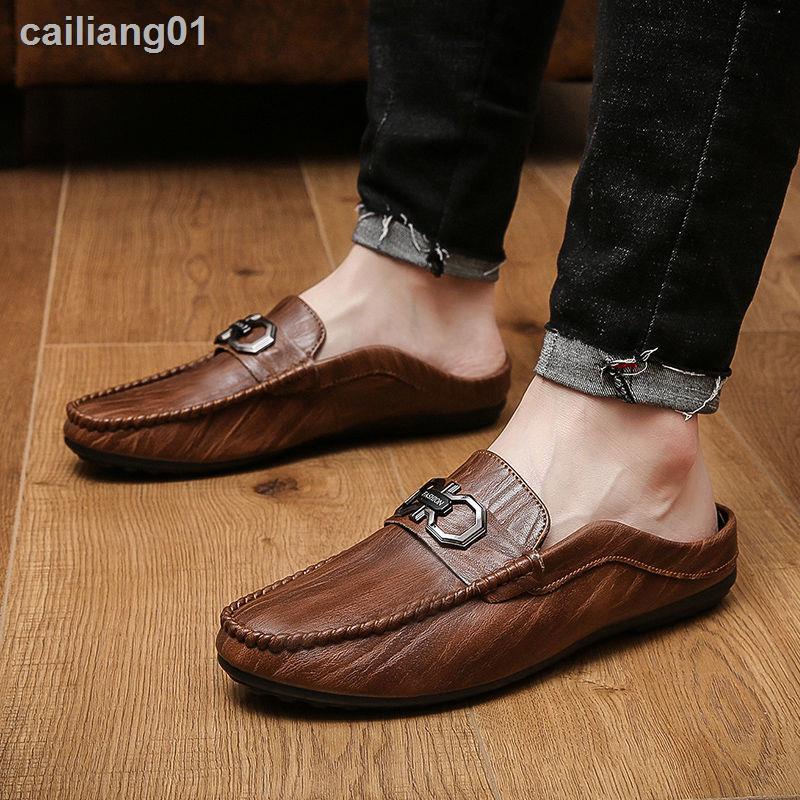 ☏✌✟Giày Lười Da Thoáng Khí Phong Cách Hàn Quốc Thời Trang Cho Nam