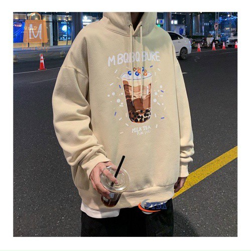 Áo hoodie, áo khoác nỉ tay phồng nhúng inly trà sữa MBQBQBURE siêu đẹp | BigBuy360 - bigbuy360.vn