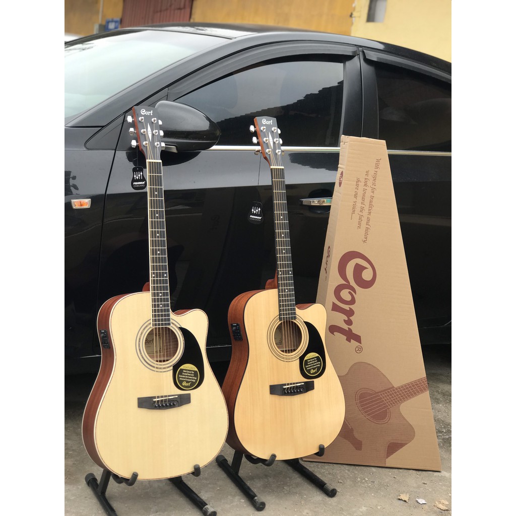 Đàn guitar Acoustic Cort AD810 và AD880CE