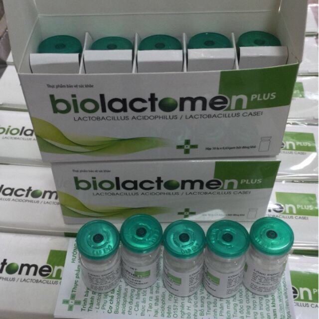 Men vi sinh Biolactomen mẫu mới (hộp 10 lọ)