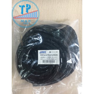 Dây xoắn ruột gà phi 10 Trăng/ Đen