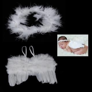 Quilety Baby Girls Angel Wings Wing Set Lông vũ sinh Pography Pro