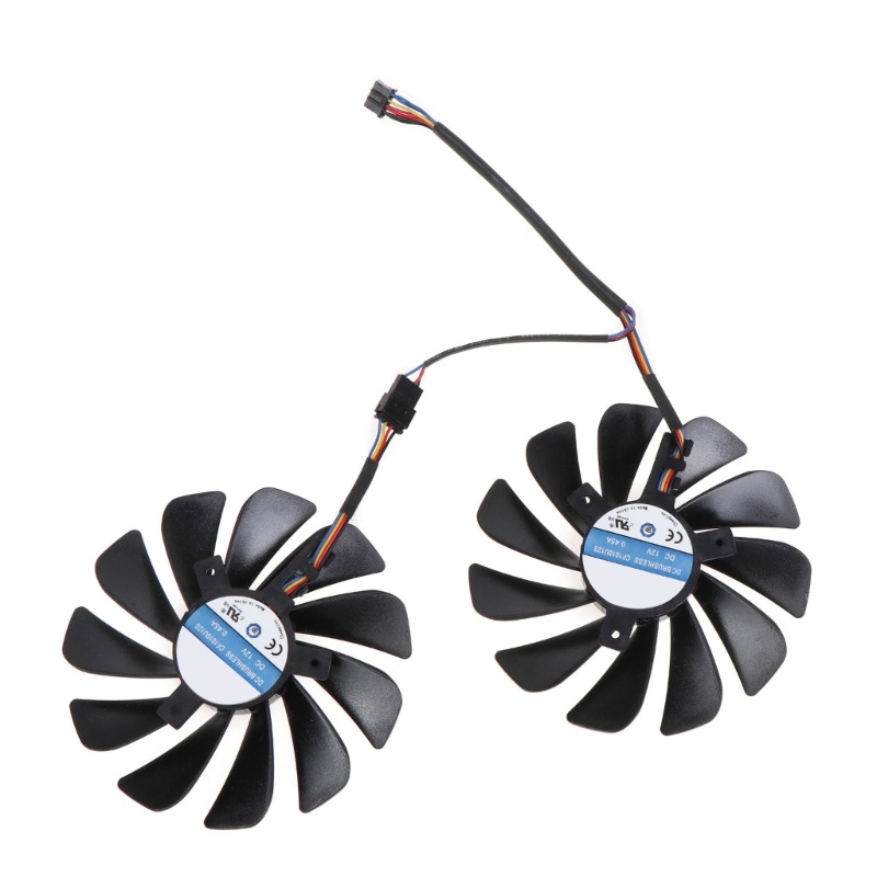 Bộ 2 Quạt Tản Nhiệt Thẻ Đồ Họa VGA 4Pin 12V 0 45A FDC10U12S9-C Cho Radeon RX 5700 95mm