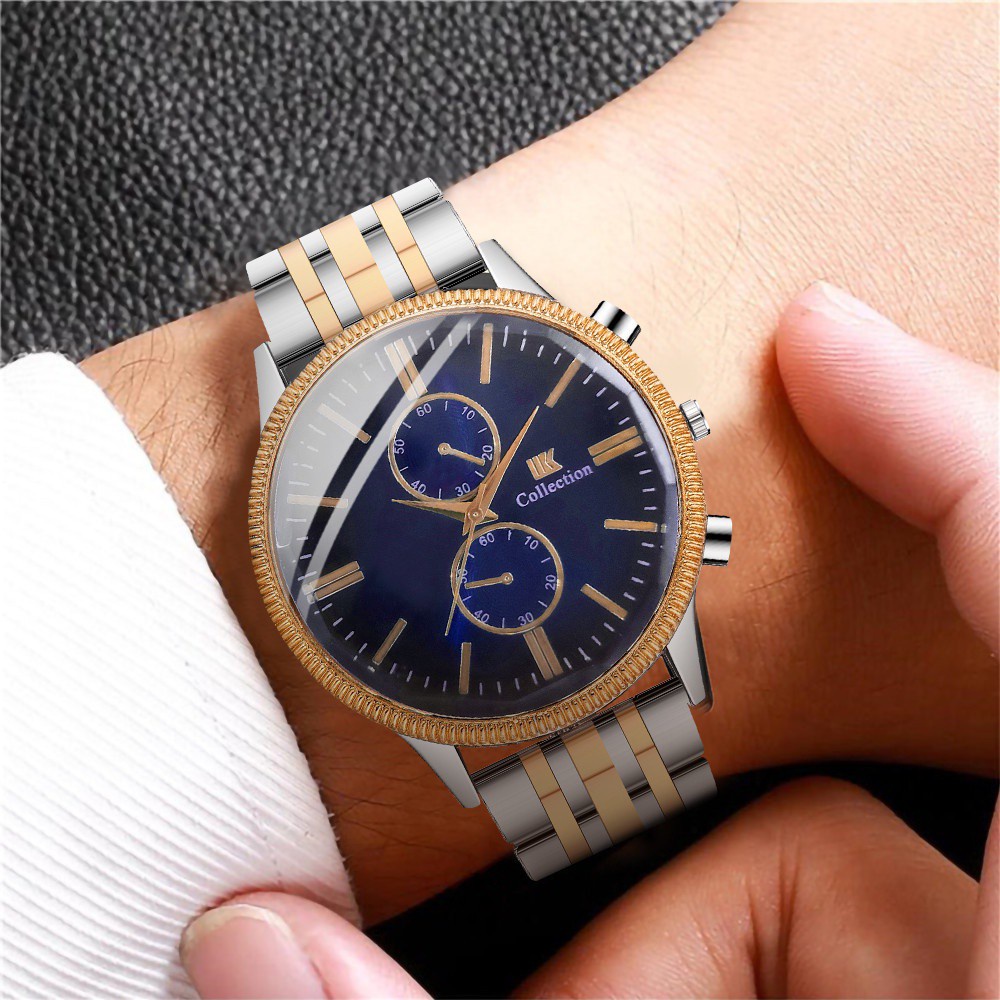 Luxury Mens Watches Stainless Steel Quartz Watch Men Business Wristwatch