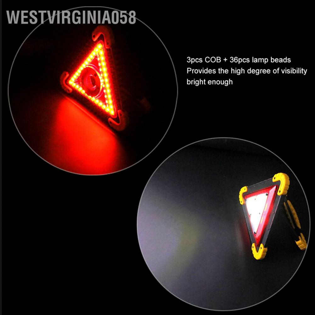 Có thể bán buôn 30W Multifunction Car Breakdown Emergency Safety Triangle Stop Sign with Red LED Warning Light Westvirginia058 Hàng giao ngay