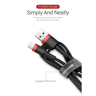 Cáp sạc nhanhBaseus Kevlar Lightning cho iPhone 2.4A