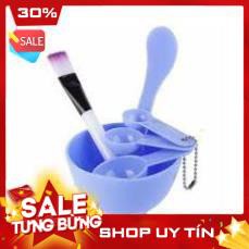 BỘ: CHÉN + THÌA + CỌ để trộn mặt nạ chính hãng