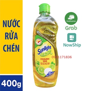 [Hoả Tốc] Nước Rửa Chén SUNLIGHT Chanh Chai 400g 400 g