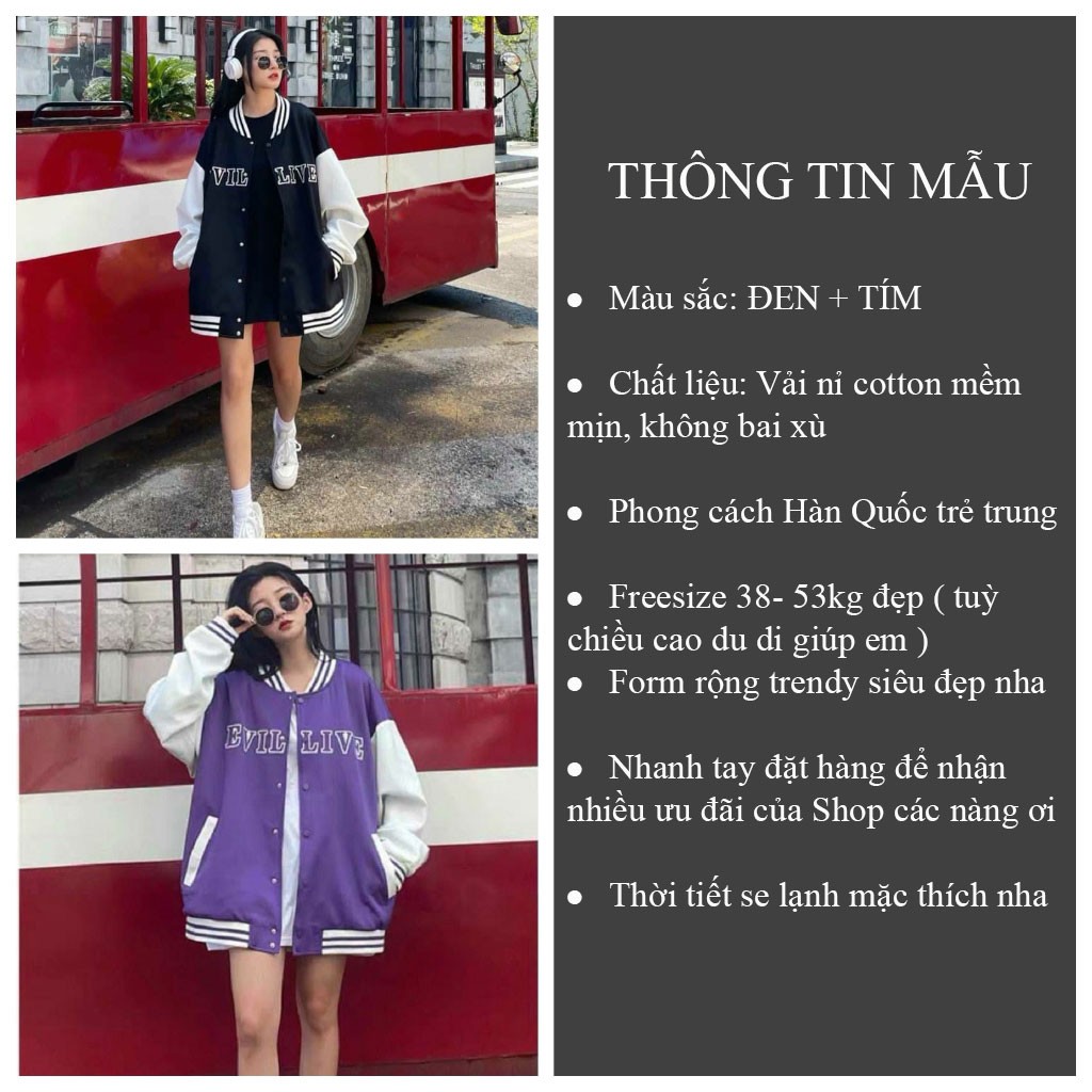 Áo khoác Bomber OPPA form rộng Unisex nam nữ chất nỉ thu đông - VENUS