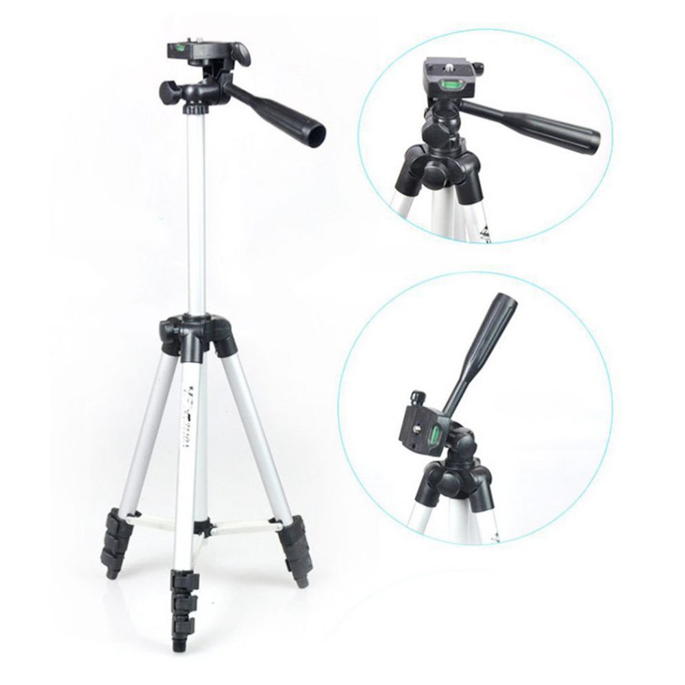 Gậy TRIPOD MINI 3110- 3 chân kéo dài được và giá đỡ điện thoại