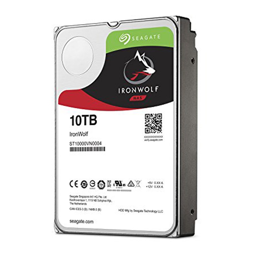 Ổ Cứng HDD Seagate IronWolf 3.5/10TB/256MB - ST10000VN0004