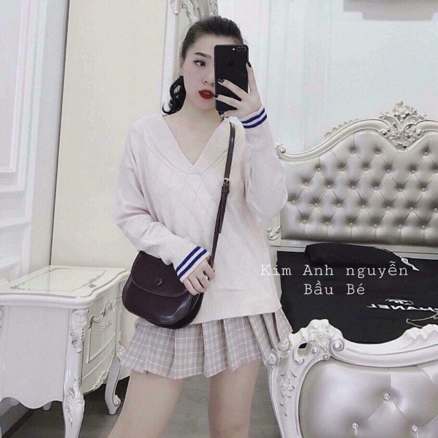 Áo len mặc đc 2 kiểu