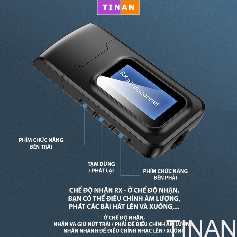 USB Bluetooth, Bộ Điều Hợp Bluetooth 2 Trong 1, Màn Hình LCD BT10, Phát Và Nhận