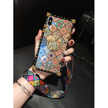 Ốp Điện Thoại tpu Dẻo Họa Tiết Thổ Cẩm Kiểu Cổ Điển Thời Trang Cho iphone 14 15 pro max 13 12 11 xs max xr 8 plus 7 plus