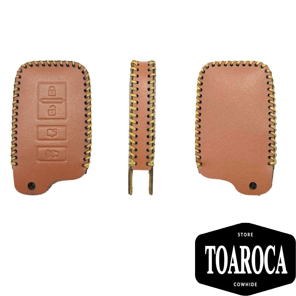 Bao Da Chìa Khóa ô tô Smartkey Toyota Altis 2019-20,Camry 2012,14,15,16, Highlander Da Bò Cao Cấp Handmade Toaroca