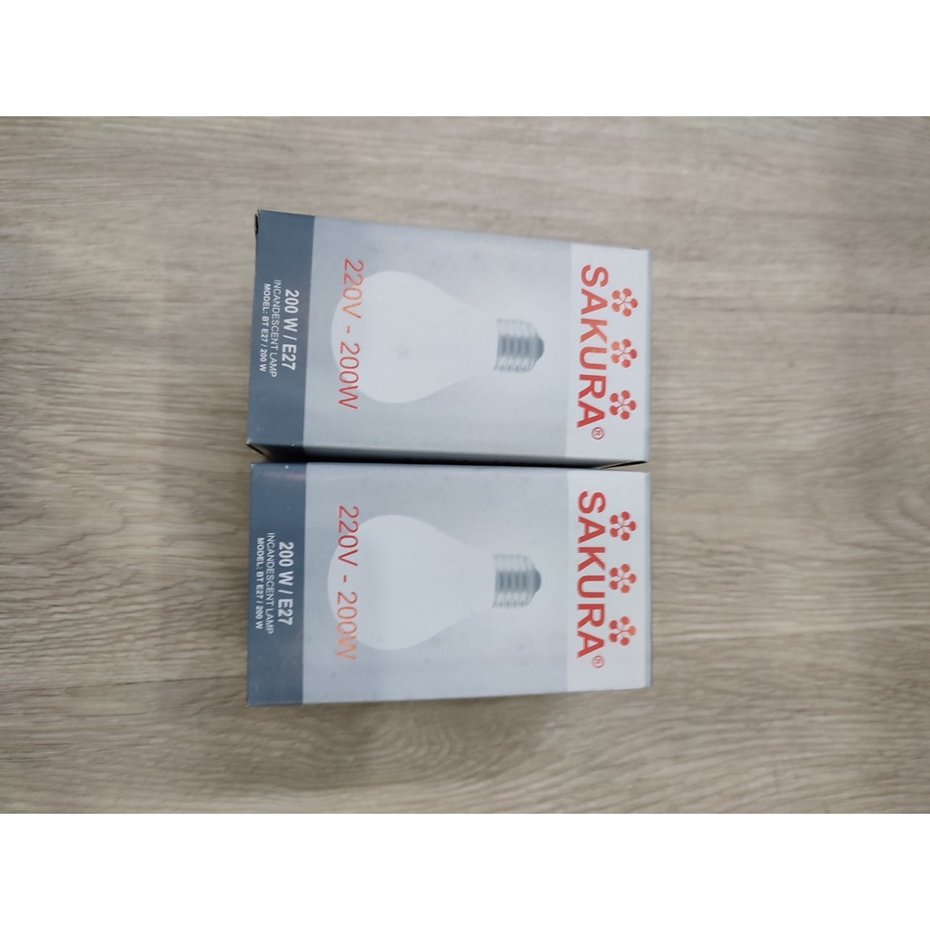 Bóng đèn sợi đốt, bóng đèn dây tóc 200W SAKURA - Điện gia dụng