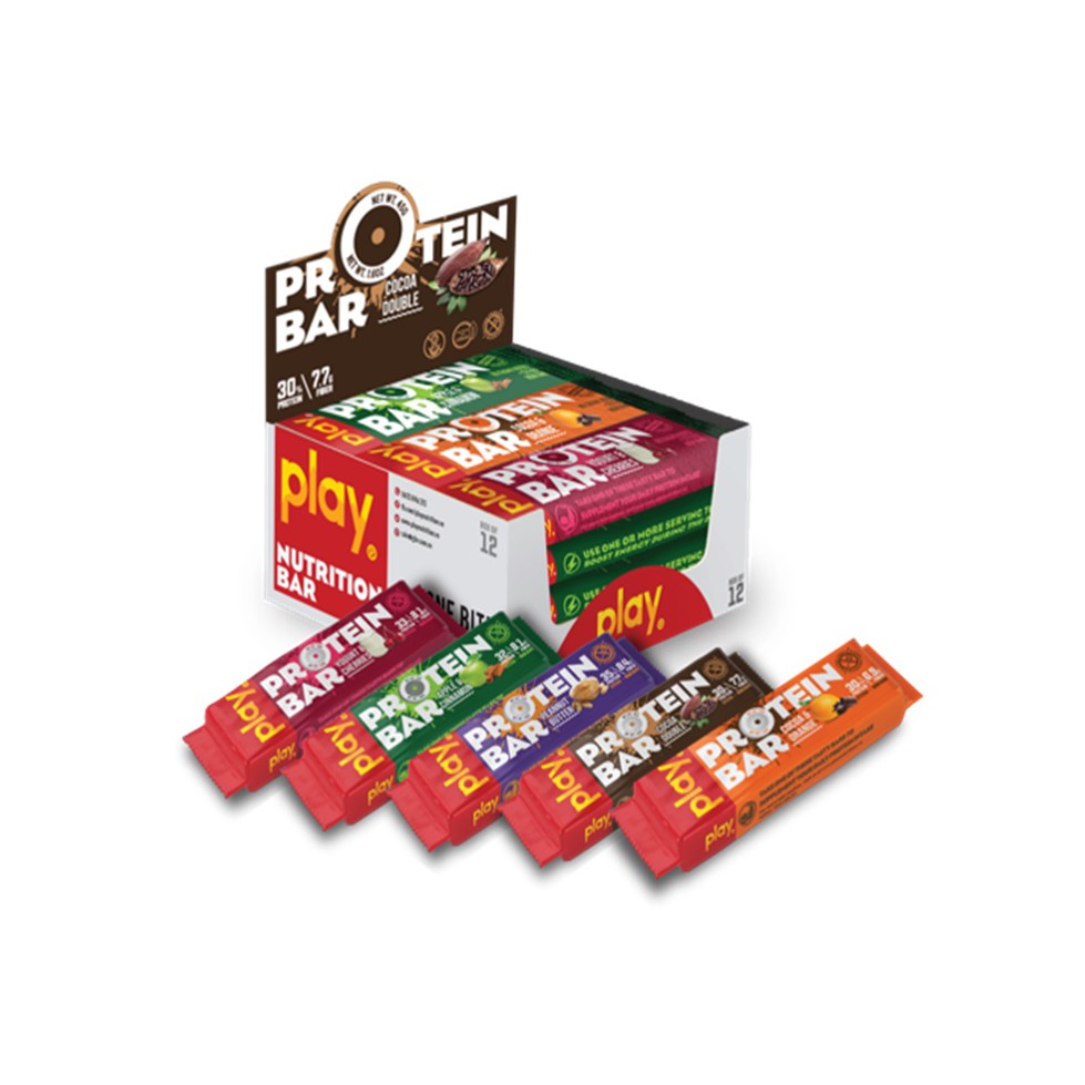 Thanh Protein PLAY – Mixed Box – Hộp 12 thanh (4 vị)