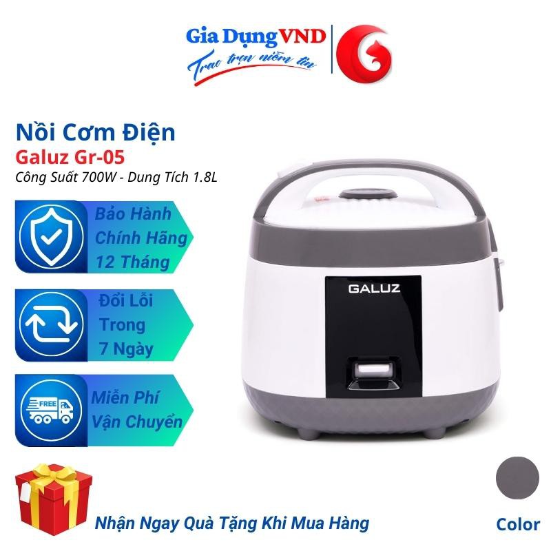 Nồi Cơm Điện Galuz Gr-05, Nồi Cơm Điện 1.8L - Phù Hợp Cho Gia Đình 4 Người, Bảo Hành Chính Hãng 12 Tháng - Gia Dụng VND