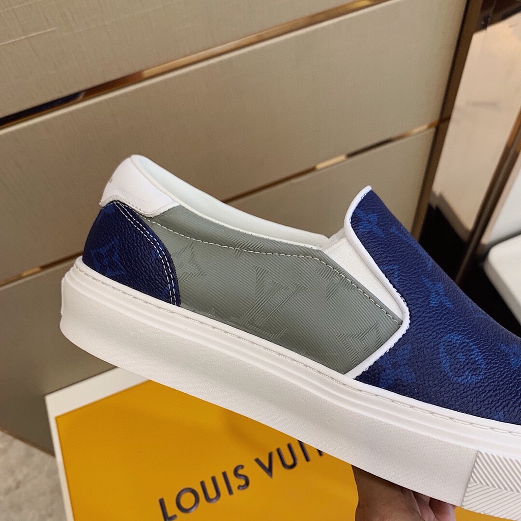 Giày lười nam cao cấp da thật Louis Vuitton LV thiết kế trẻ trung và tiện lợi với chất da mềm, cực êm chân