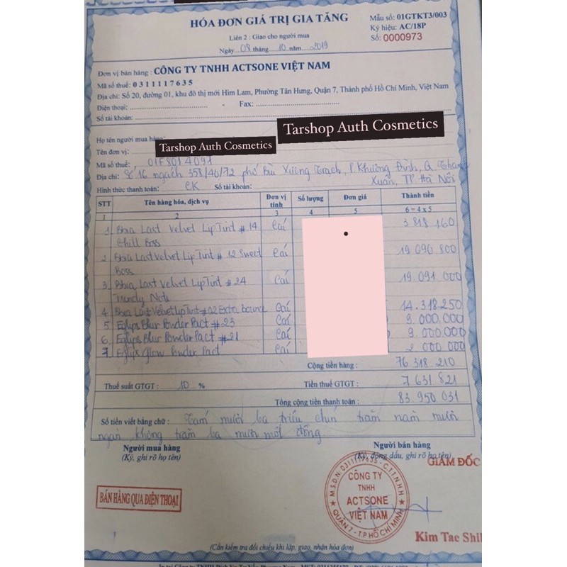 SON KEM LÌ BBIA LAST VELVET LIP TINT | VER 8 | BigBuy360 - bigbuy360.vn