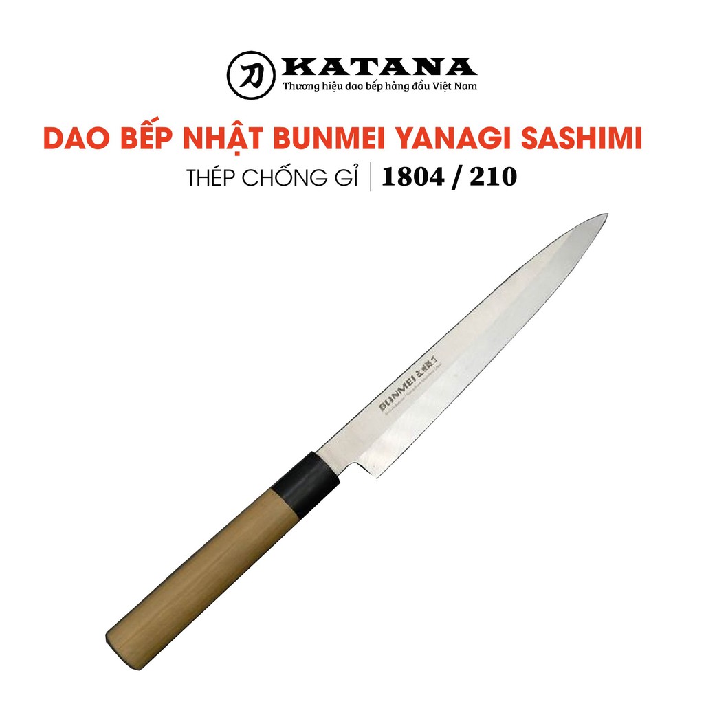 Dao bếp Nhật cao cấp BUNMEI Yanagi Sashimi - Dao Sashimi tay phải
