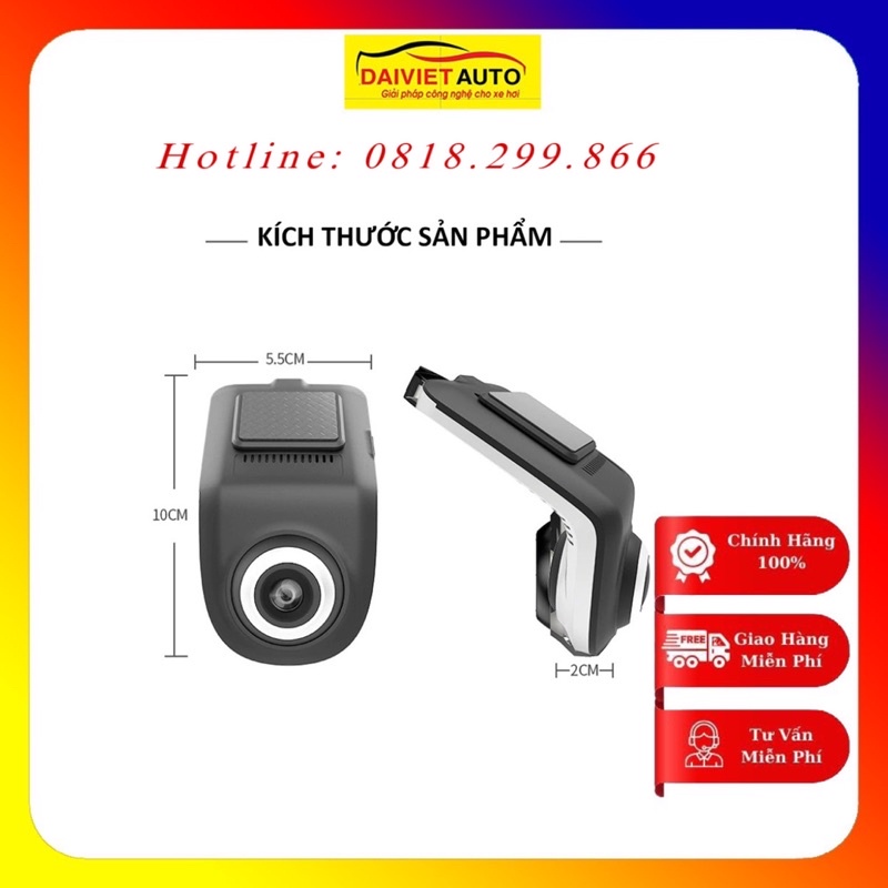 Bộ Camera Hành Trình Trước Và Sau Dùng Cho Xe Ô Tô Sử Dụng Màn Hình DVD Android -U5 | Đại Việt Auto