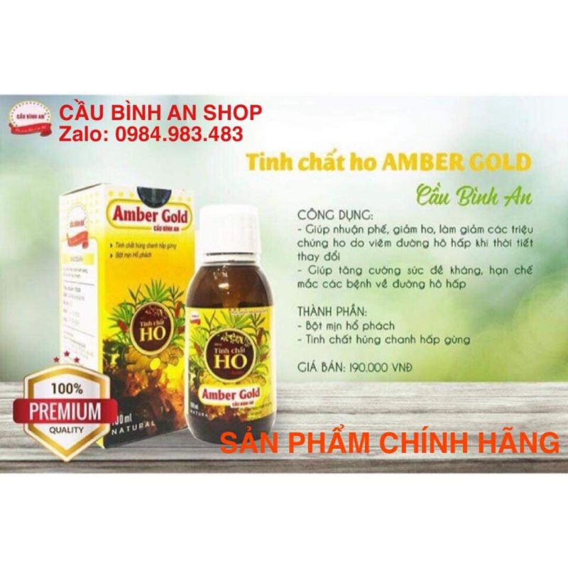 Tinh Chất Ho Cầu Bình An - Amber Gold