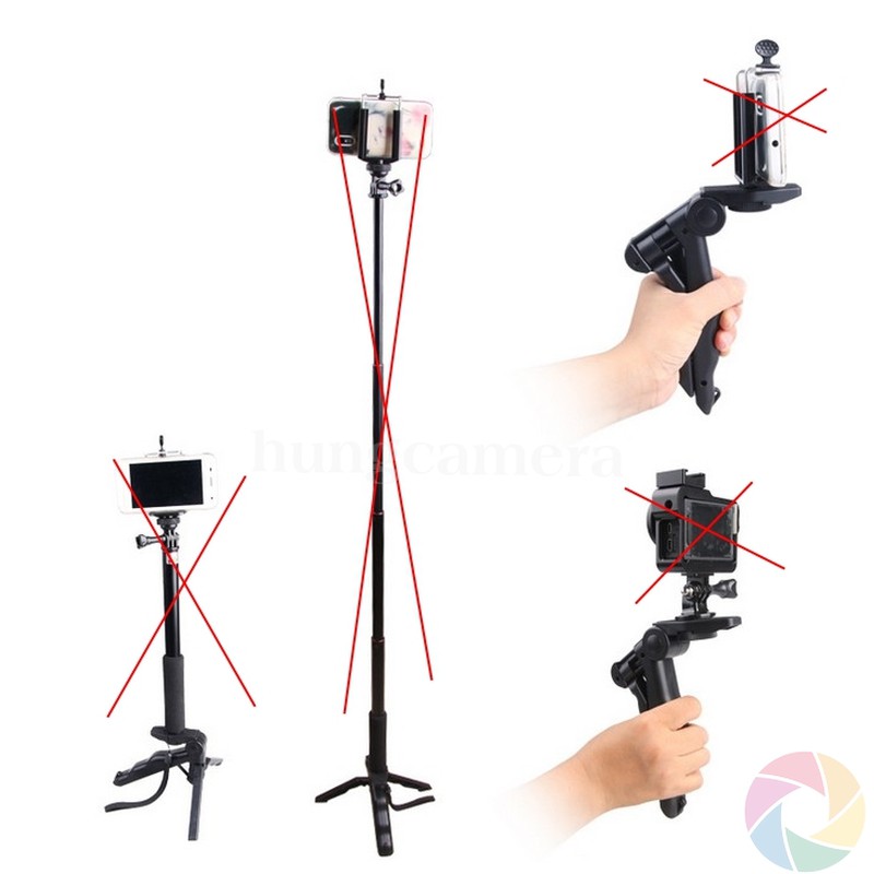 Chân máy ảnh Tripod mini 2 trong 1