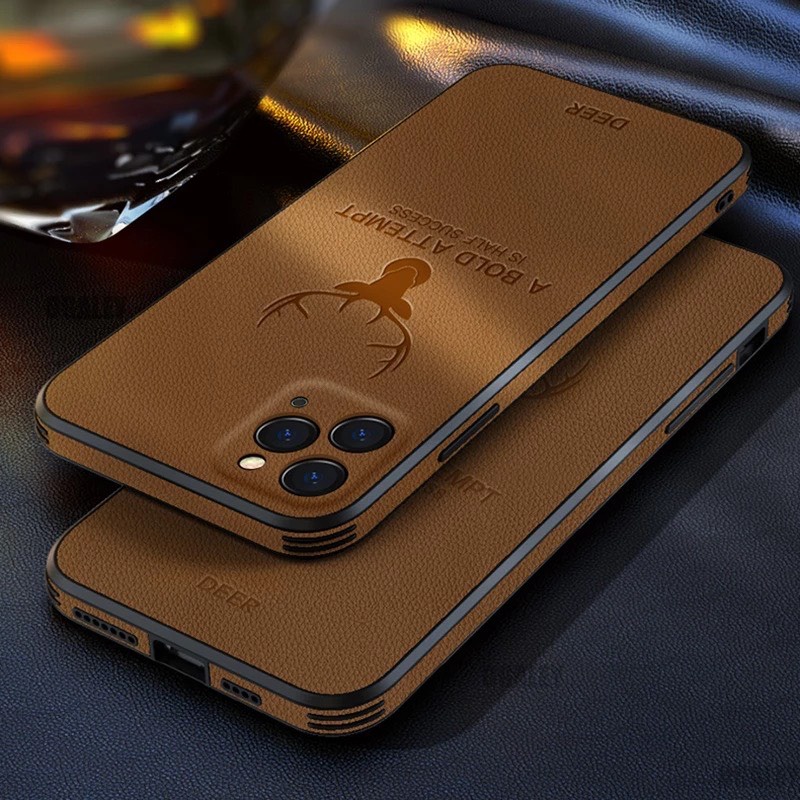 Ốp điện thoại da chống sốc viền bảo vệ camera cho iPhone 11 Pro Max, 12 Pro max X Max XR (Mới)